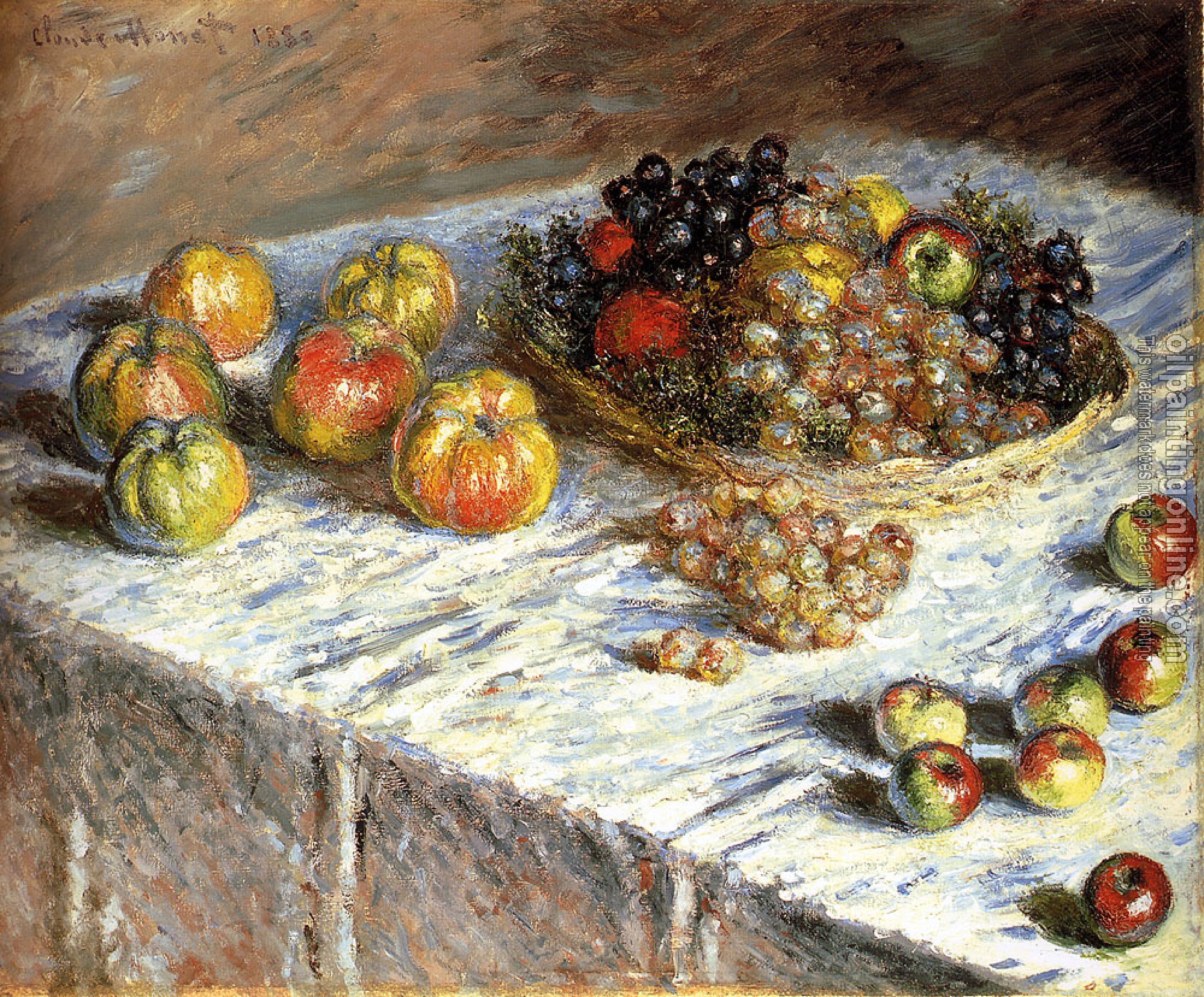 Monet, Claude Oscar - Apples And Grapes